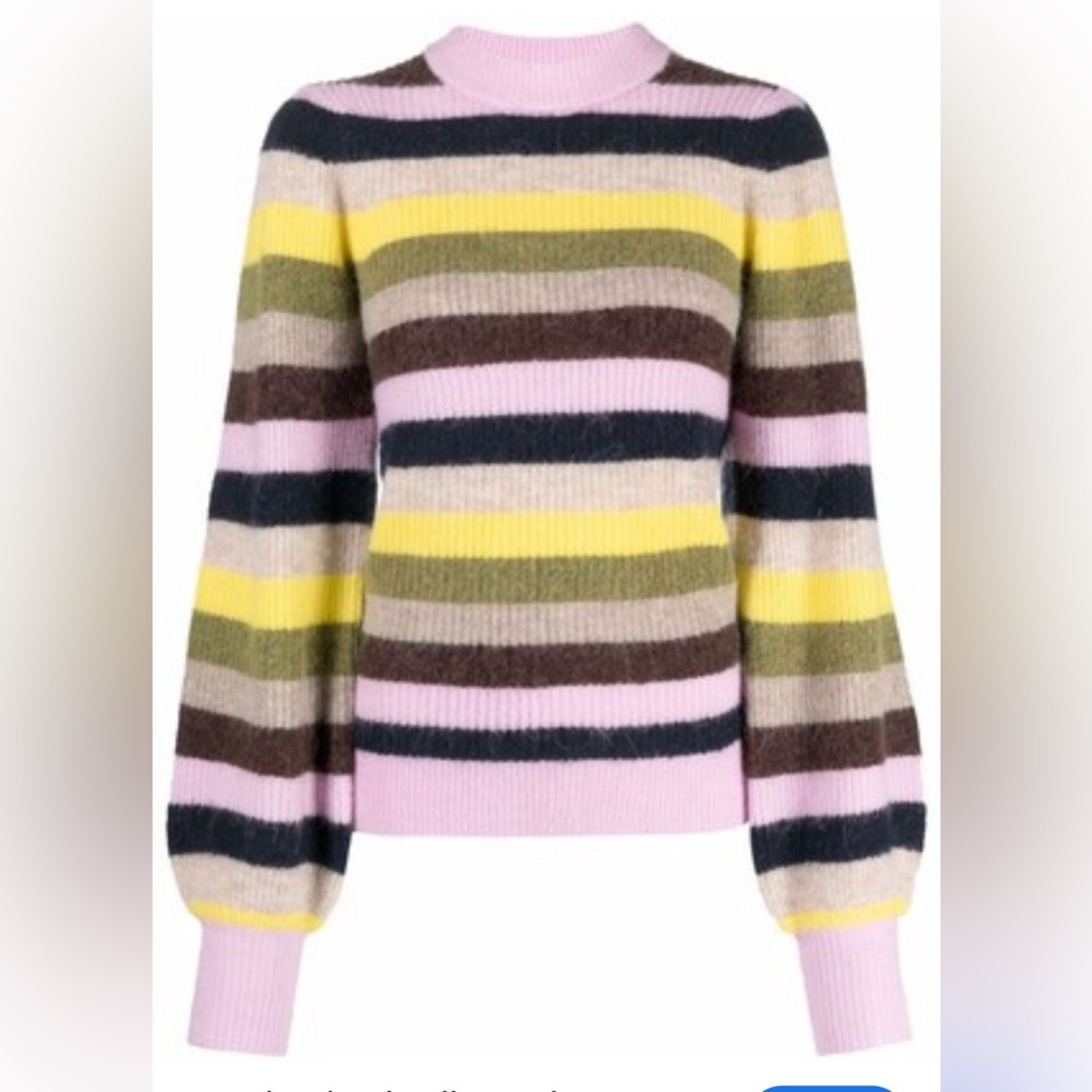 Ganni Sz Small Balloon Sleeve Sweater